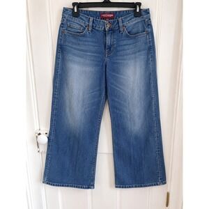 Lucky‎ Brand Sweet'N Crop Jeans Women's 33x24 Wide Leg Cropped Denim